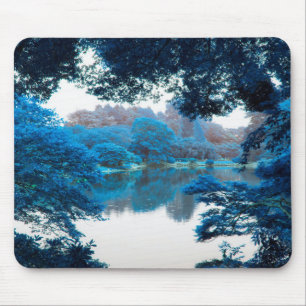Blaue Farbe cool, einzigartige Natur, See Mousepad