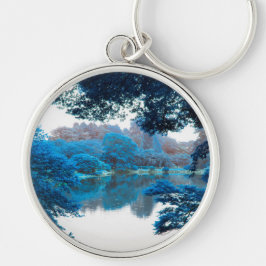 Blaue Farbe cool, einzigartige Natur, See Schlüsselanhänger
