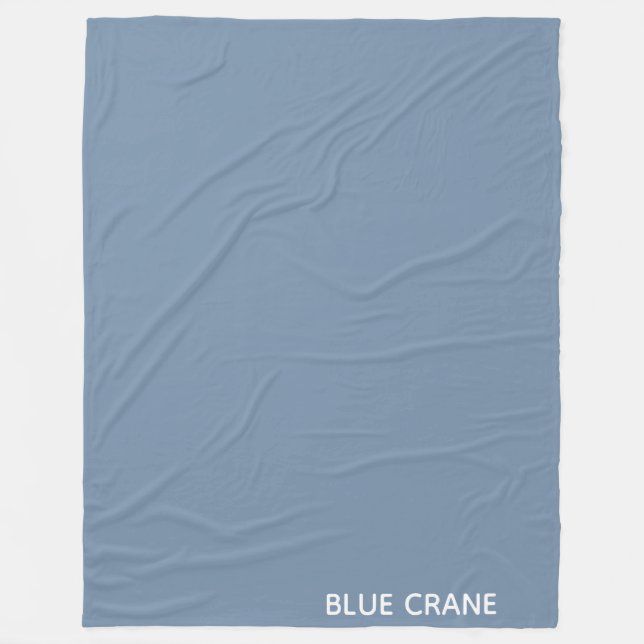 Blaue Farbe des Krans Fleecedecke (Vorderseite)