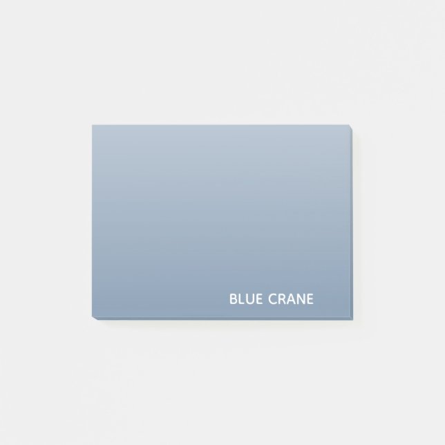 Blaue Farbe des Krans Post-it Klebezettel (Vorderseite)
