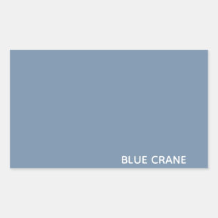 Blaue Farbe des Krans Rechteckiger Aufkleber