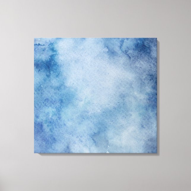 Blaue Farbe Leinwanddruck (Vorderseite)