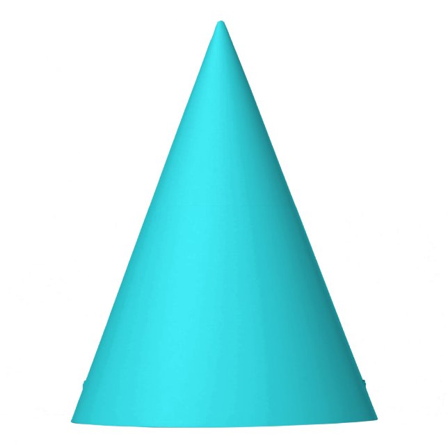 Blaue Farbe Partyhütchen (Vorderseite)