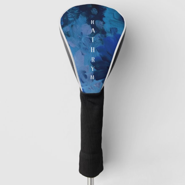 Blaue Farbe Personalisiert Golf Headcover (Vorderseite)