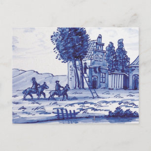 Blaue Farbe Postkarte