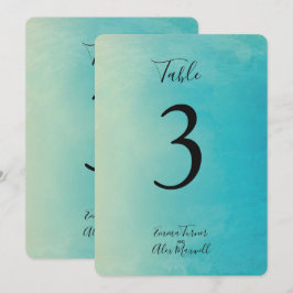 Blaue Farbe | TISCHNUMMERN