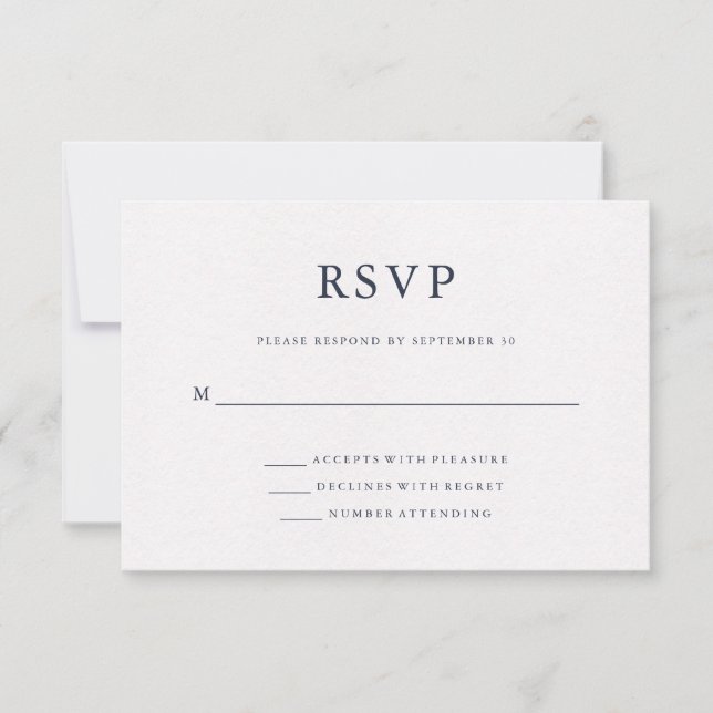 Blaue Farbe | World Map Wedding RSVP Karte (Vorderseite)