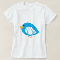 Blaue, farbige Raubvögel T - Shirt