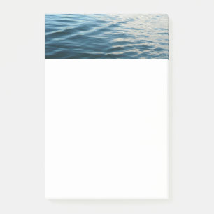 Blaue Farbschattierungen des Wassers - Abstrakte N Post-it Klebezettel