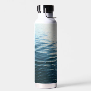 Blaue Farbschattierungen des Wassers - Abstrakte N Trinkflasche