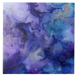 Blaue Farbtöne Fliese