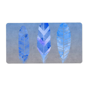 Blaue Feder