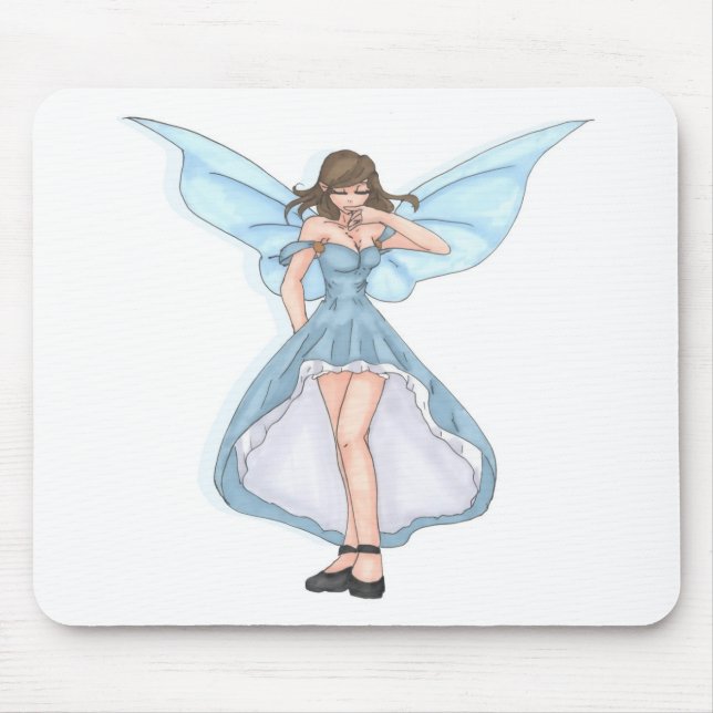 Blaue Fee Mousepad (Vorne)