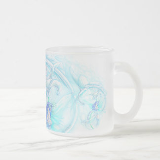 Blaue Feen Mattglastasse