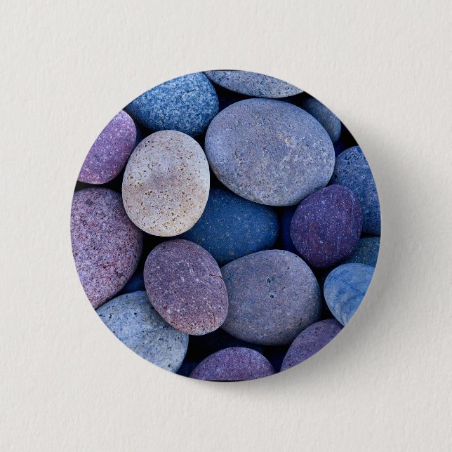 Blaue Felsen Button (Vorderseite)