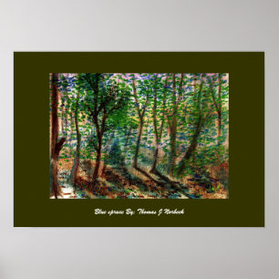 Blaue Fichte: Thomas J Norbeck Poster