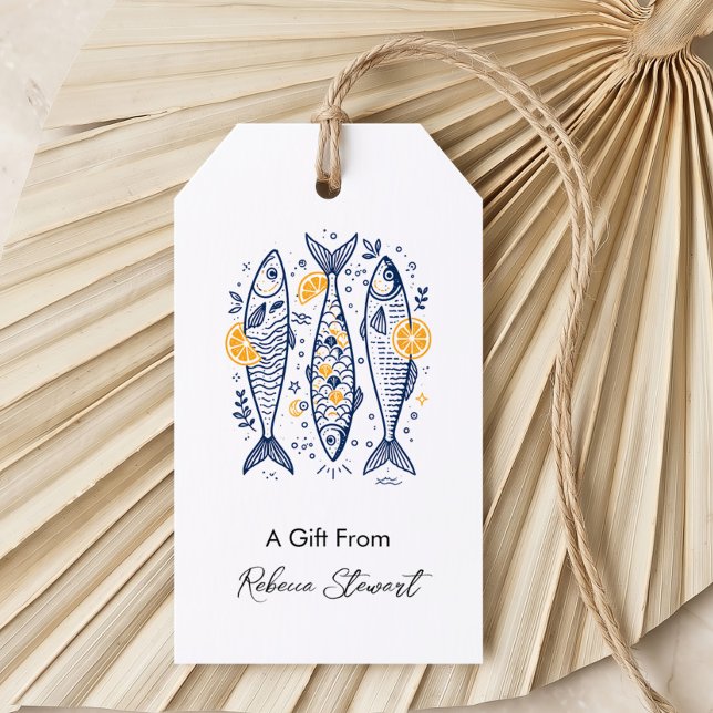 Blaue Fisch-Geschenke zu jedem Anlass Ein Geschenk Geschenkanhänger (Von Creator hochgeladen)
