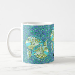 Blaue Fisch Tasse
