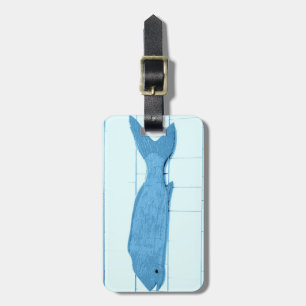 Blaue Fische Gepäckanhänger