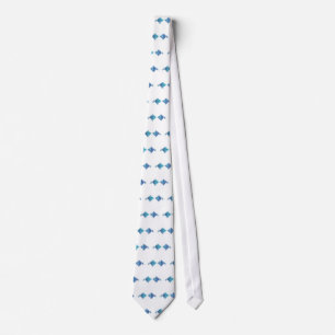 Blaue Fische Krawatte