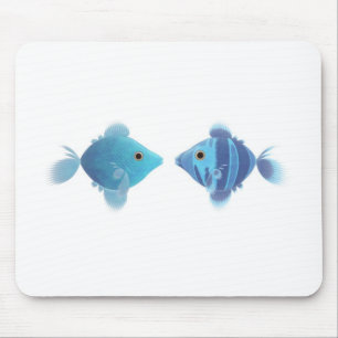 Blaue Fische Mousepad