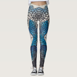 Blaue Fischleggings Leggings