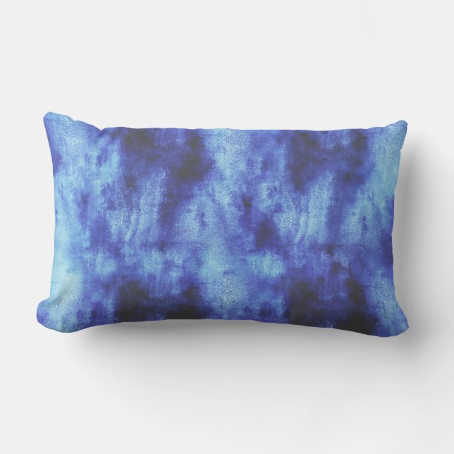 blaue Fläche Lendenkissen (Vorderseite)