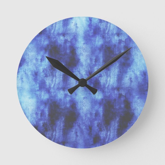 blaue Fläche Runde Wanduhr (Vorderseite)