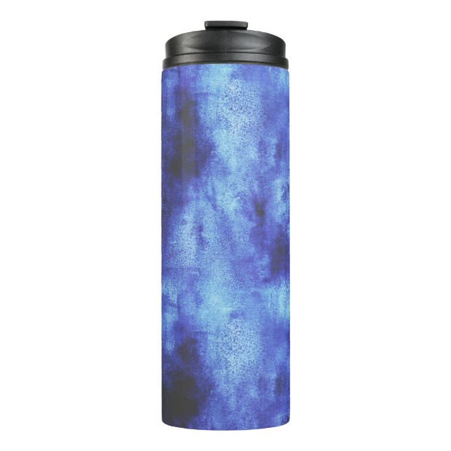 blaue Fläche Thermosbecher (Vorderseite)