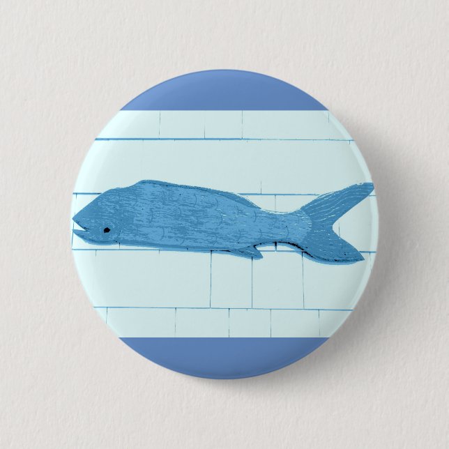 Blaue Flagge Button (Vorderseite)