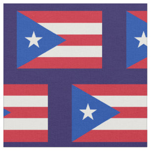 Blaue Flagge des Staates Puerto Rico Stoff