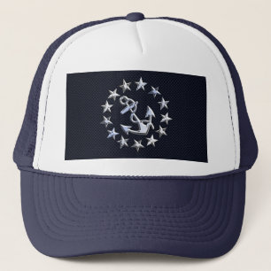 Blaue Flagge für nautische Yacht Truckerkappe