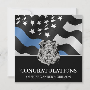 Blaue Flagge für Polizei-Abschluss-Strafverfolgung