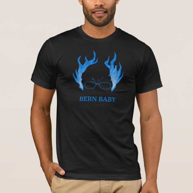 Blaue Flamme Bernie: Bern-Baby T-Shirt (Vorderseite)