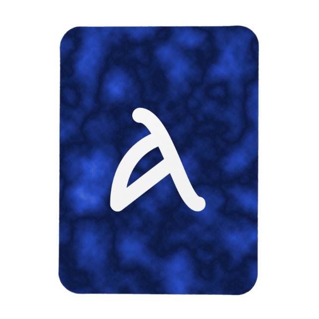 Blaue Flamme Magnet (Vertikal)
