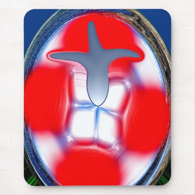 Blaue Flamme Mousepad (Vorne)