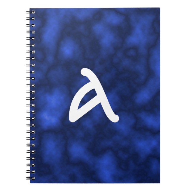 Blaue Flamme Notizblock (Vorderseite)