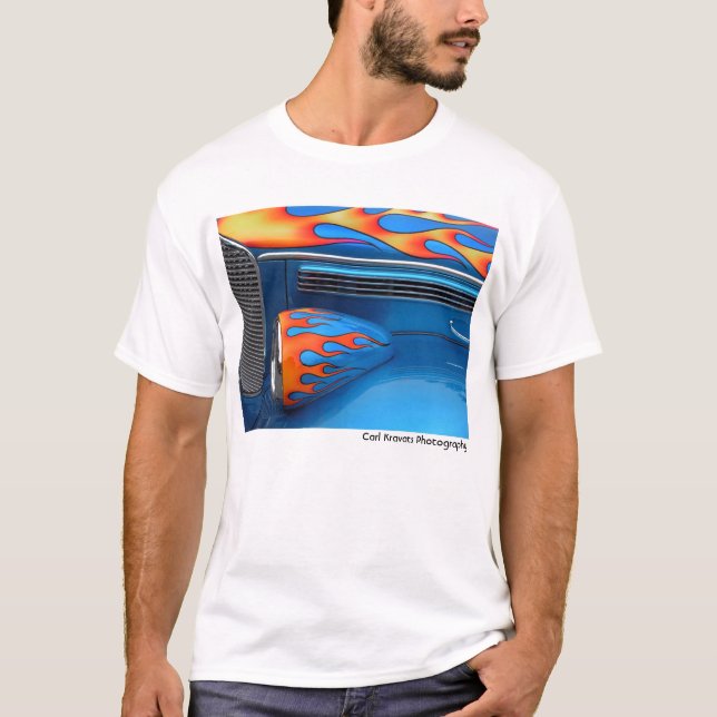 Blaue Flamme T-Shirt (Vorderseite)