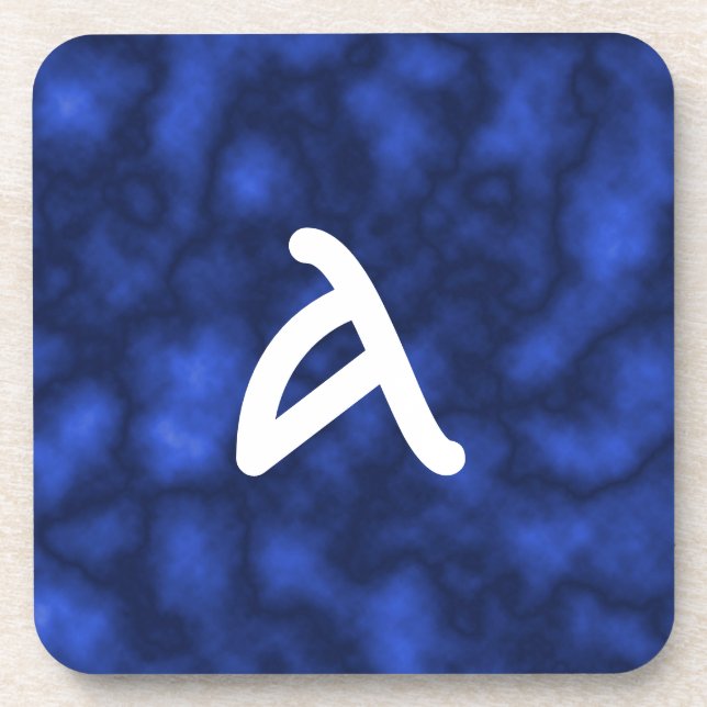 Blaue Flamme Untersetzer (Vorderseite)