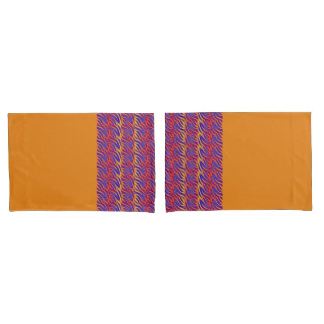 Blaue Flammen Kissenbezug (Vorderseite-Set)