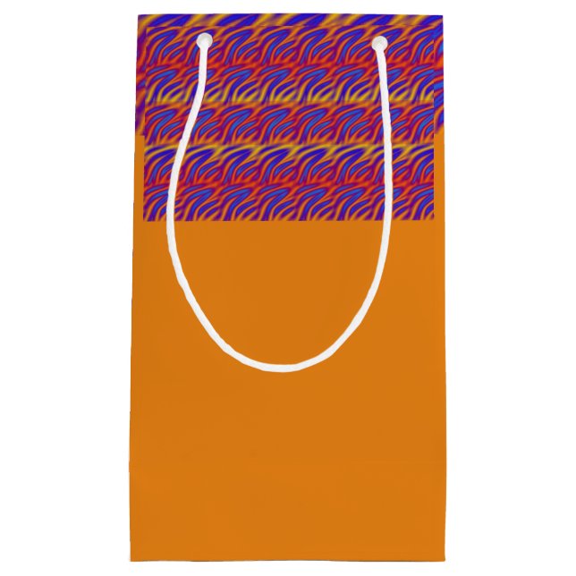 Blaue Flammen Kleine Geschenktüte (Vorderseite)