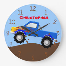 Blaue Flammen-Monster-LKW