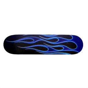 blaue Flammen Skateboard