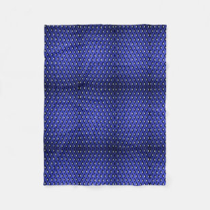 Blaue Fleece-Decke mit wiederholendem geometrische Fleecedecke