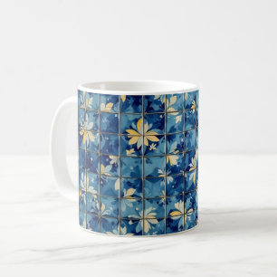 Blaue Fliese Kaffeetasse