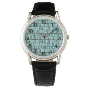 Blaue Fliesen Armbanduhr