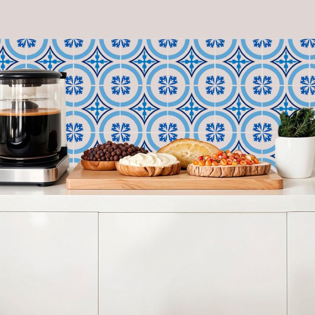 Blaue Fliesen aus dem Mittelmeer (Von Creator hochgeladen)