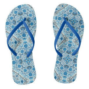 Blaue Fliesen Flip Flops