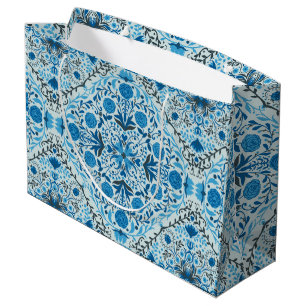Blaue Fliesen Große Geschenktüte