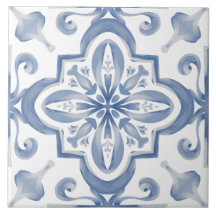 Blaue Fliesen, Mosaik, Majolika,